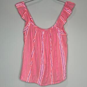 Vineyard Vines Striped Tank Size M Flutter Straps